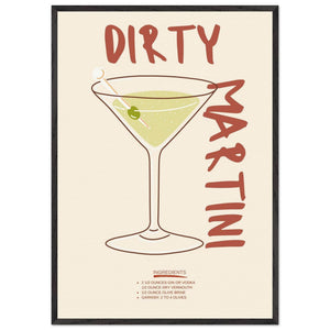 Dirty Martini Cocktail - Vibrantwalls