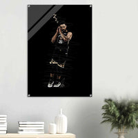 Stephen Curry 'Night Night' Acrylic Print – Iconic, Modern & Durable NBA Art - Vibrantwalls