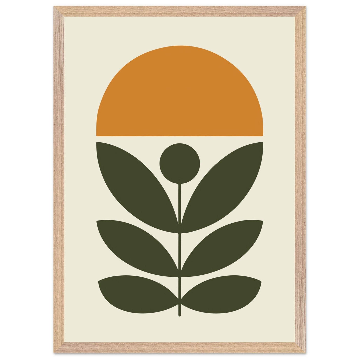 Abstract Botanical Green Plant Modern Art - Vibrantwalls