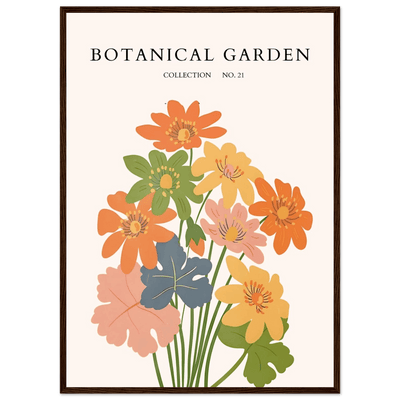 Botanical Garden Collection No. 21 Framed Poster – Vibrant Floral Art Print | Ready-to-Hang in Your Choice of Frame - Vibrantwalls