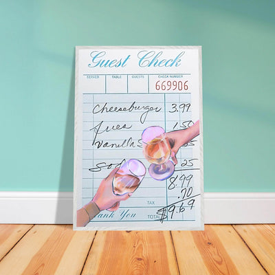 Guest Check & Cocktail Toast - Vibrantwalls