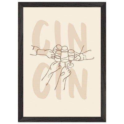 Framed Gin Quote Artwork for Gin Lovers - Perfect Decor for Home or Bar - Vibrantwalls