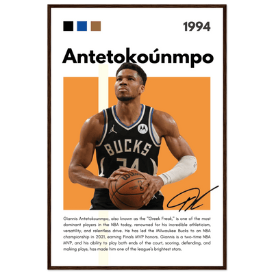 Giannis Antetokounmpo Greek Freak Bucks Poster - Vibrantwalls