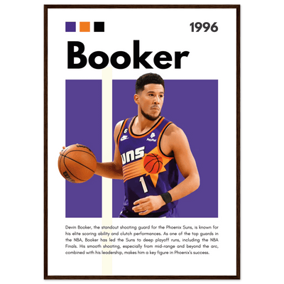 Devin Booker Phoenix Suns Modern Art Print - Vibrantwalls