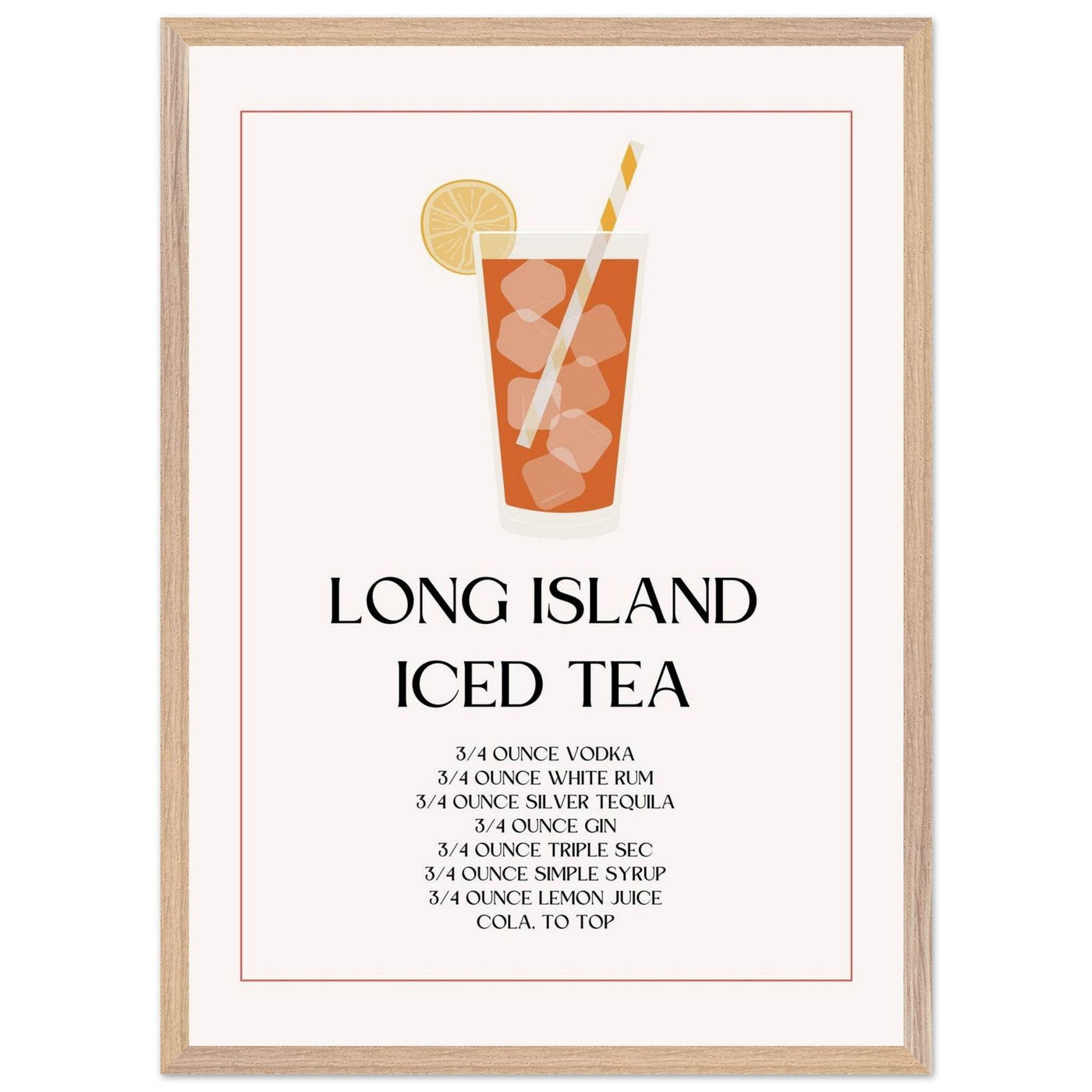 Long Island Iced Tea Recipe Strong Cocktail - Vibrantwalls