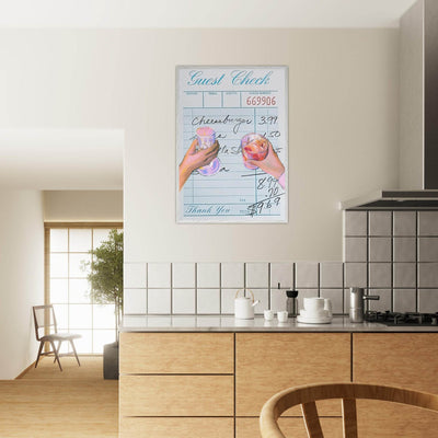 Retro Bar Tab Art - Vibrantwalls
