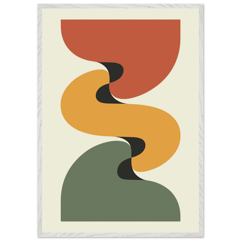 Desert Landscape Abstract Earthy Tones Wall Art - Vibrantwalls