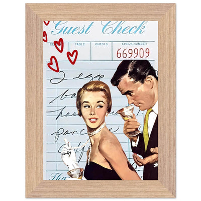 Retro Romance Cocktail Vintage Love Bar Art - Vibrantwalls