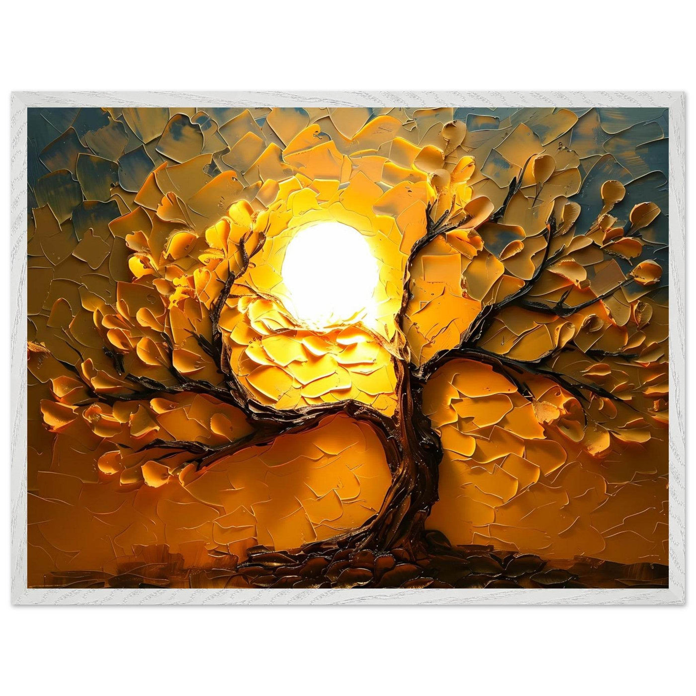 Textured Golden Tree of Life - Vibrantwalls
