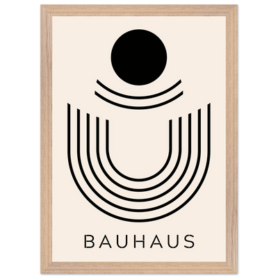 Bauhaus Black & Beige Abstract - Vibrantwalls