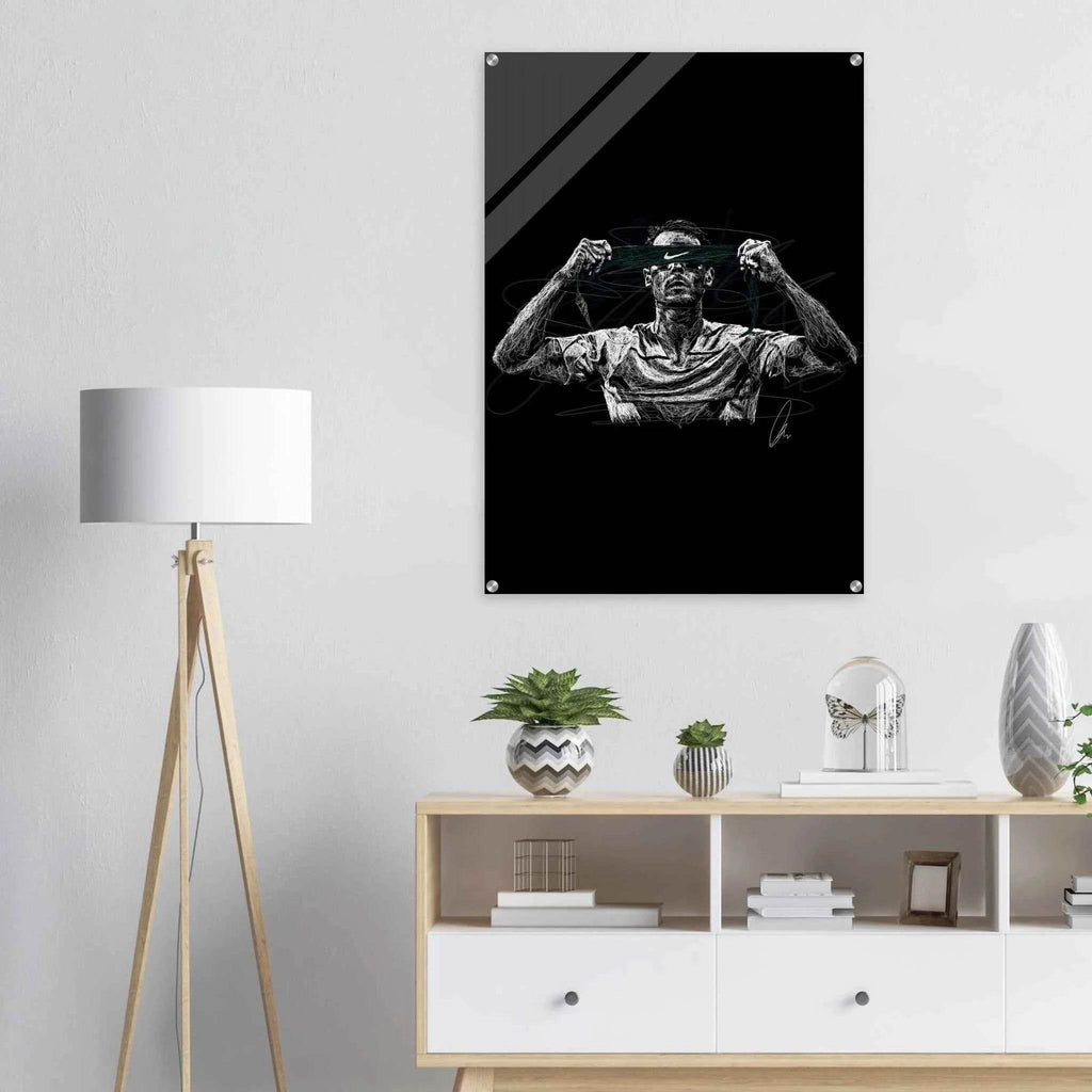 Scribble Art Acrylic Print - Modern Dynamic Glossy Wall Decor in Multiple Sizes - Vibrantwalls