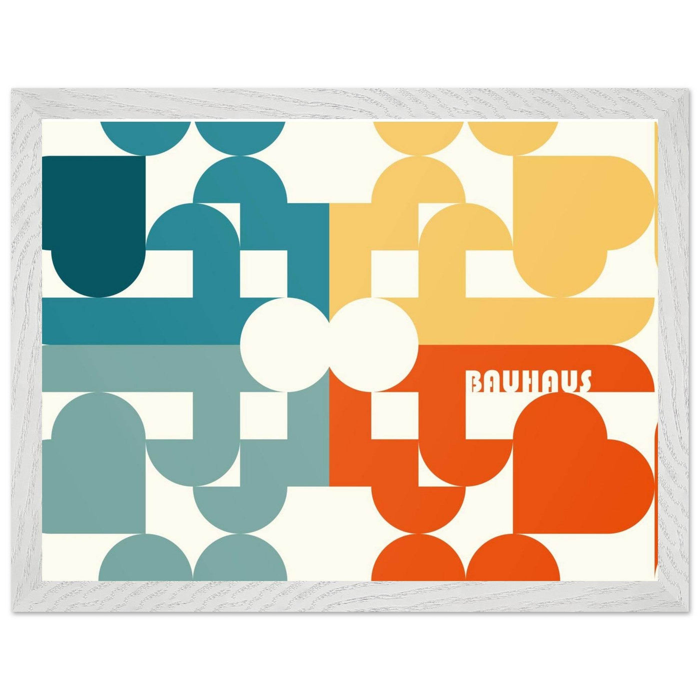 Bauhaus-Style Abstract Geometric Art - Vibrantwalls