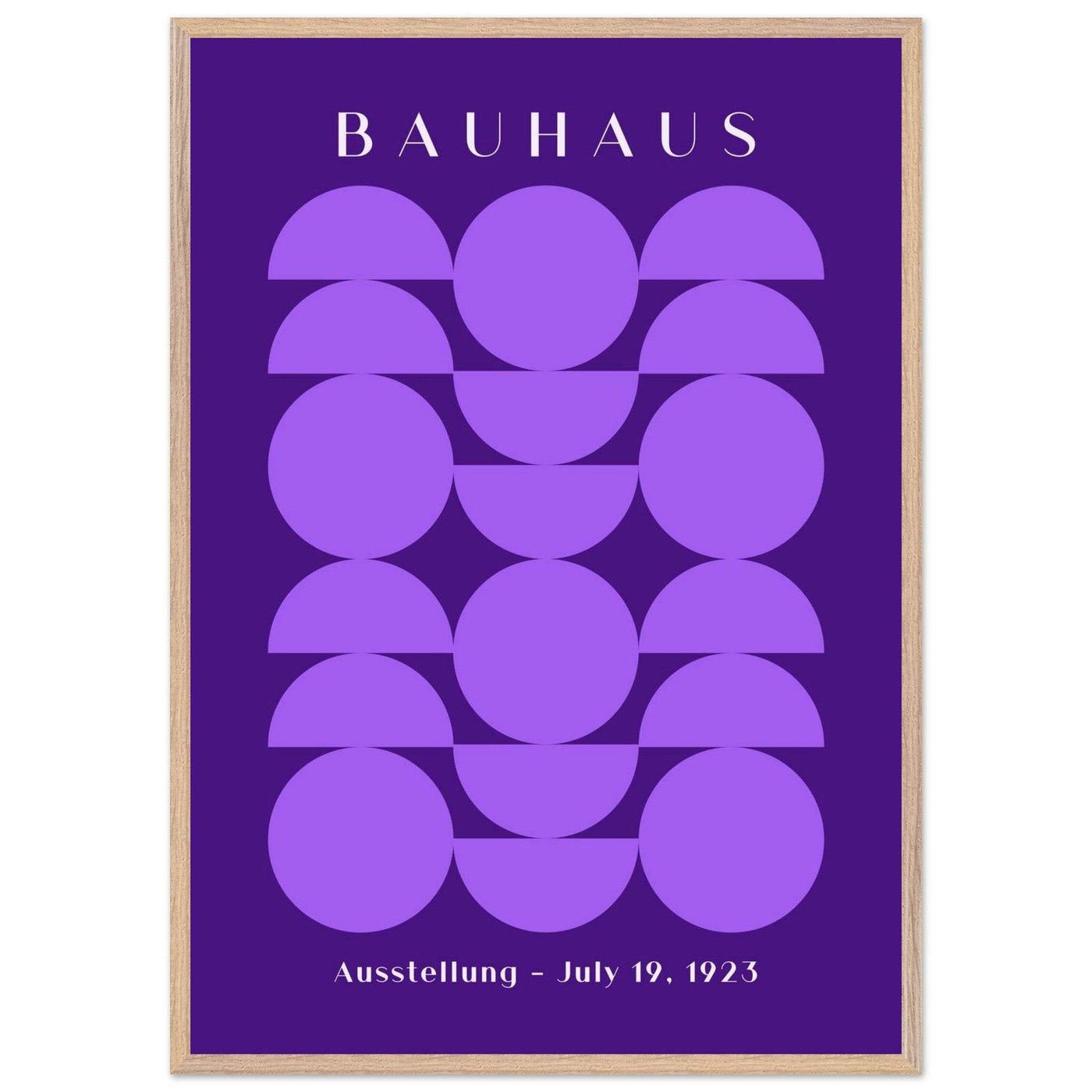 Bauhau 1923 Purple Geometric - Vibrantwalls