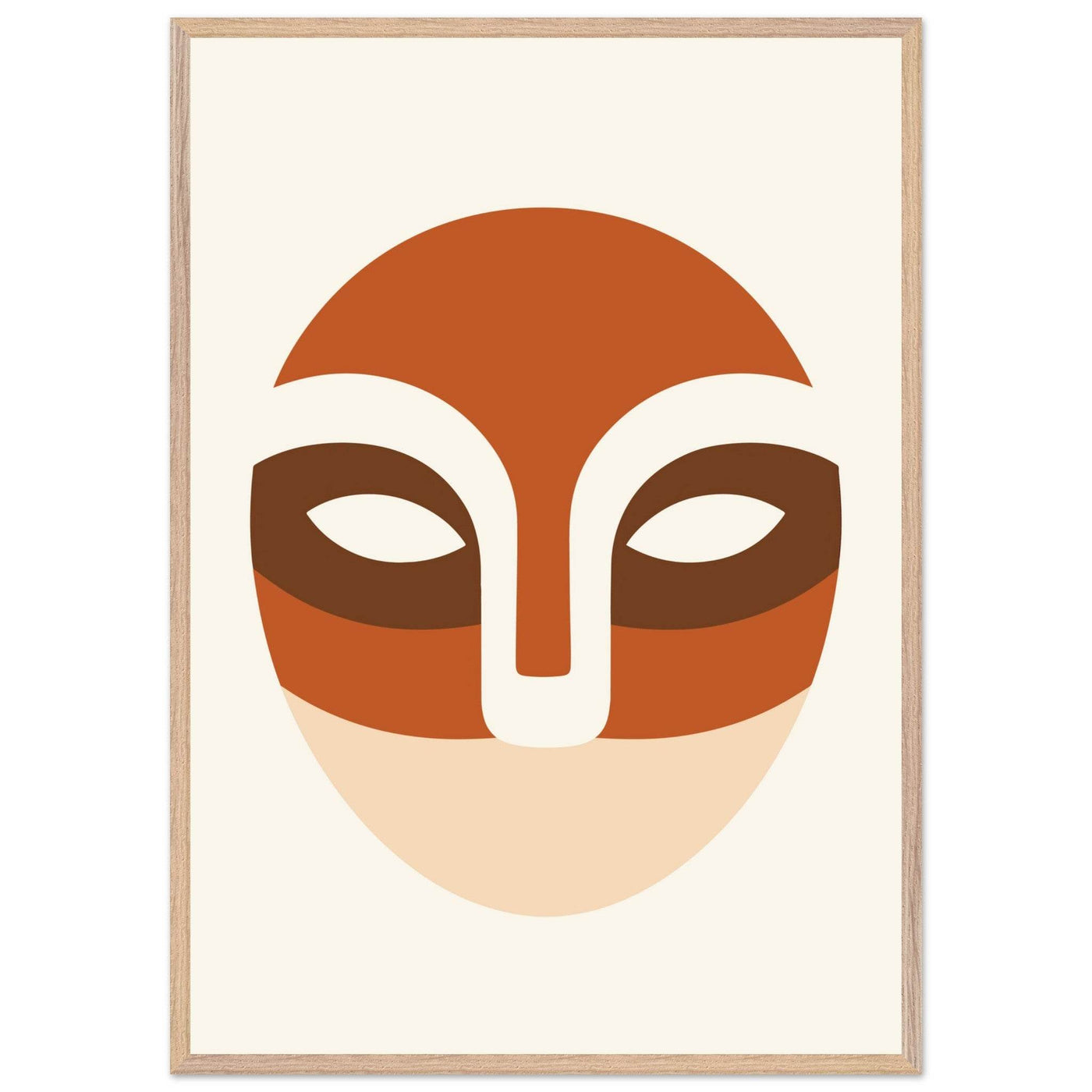 Abstract Desert Landscape Face - Vibrantwalls