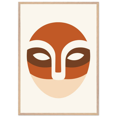 Abstract Desert Landscape Face - Vibrantwalls
