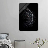 Abstract Glimmer Acrylic Print – Dynamic, Ghostly, Modern Wall Art in 18 Sizes - Vibrantwalls
