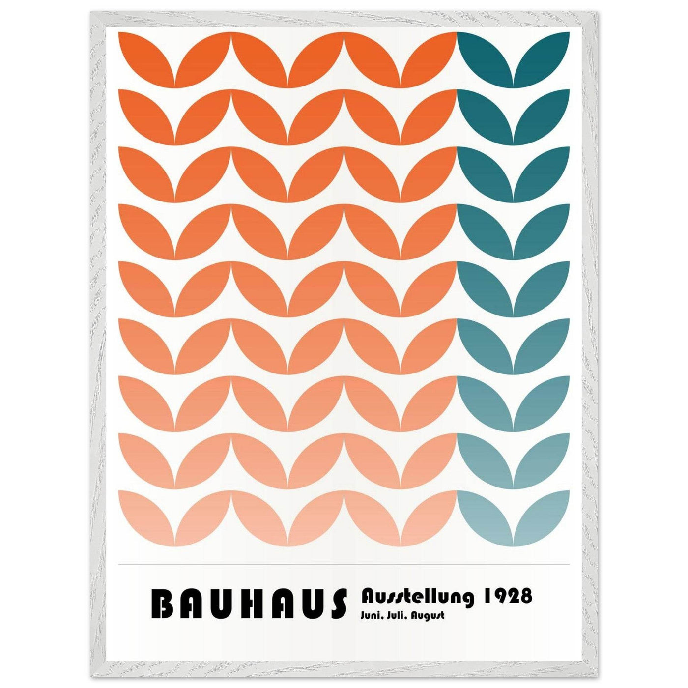 Bauhaus-Style The Blue Waves - Vibrantwalls
