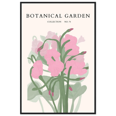 Botanical Garden Collection No. 78 Framed Poster – Blush Pink & Sage Green Floral Art Print | Ready-to-Hang - Vibrantwalls