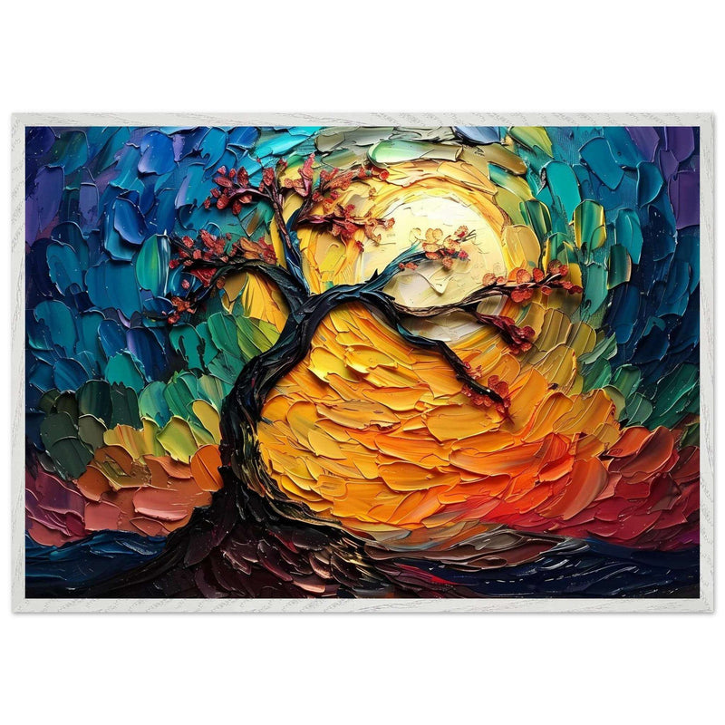 Impasto Tree of Life Poster - Vibrantwalls