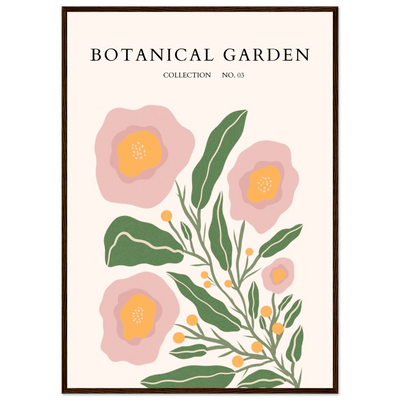 Botanical Garden Collection Framed Poster - Abstract Floral Art Prints in Soft Pinks & Greens | Ready-to-Hang - Vibrantwalls