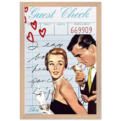 Retro Romance Cocktail Vintage Love Bar Art - Vibrantwalls