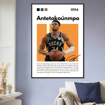Giannis Antetokounmpo Greek Freak Bucks Poster - Vibrantwalls