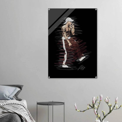 Abstract 'Notorious' Art Acrylic Print – Dynamic, Modern, & Ready to Hang Wall Decor - Vibrantwalls