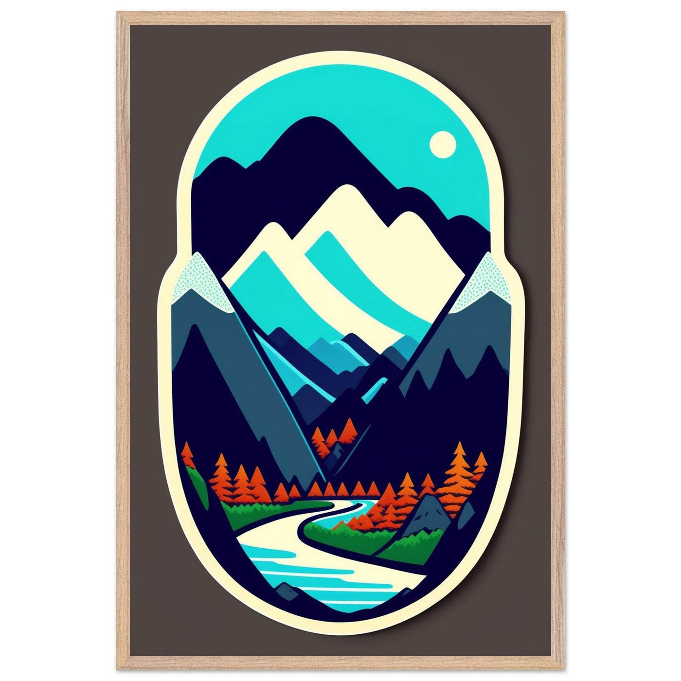 Minimalist Mountain Landscape - Vibrantwalls