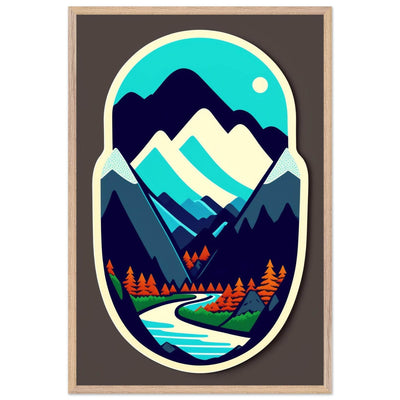 Minimalist Mountain Landscape - Vibrantwalls
