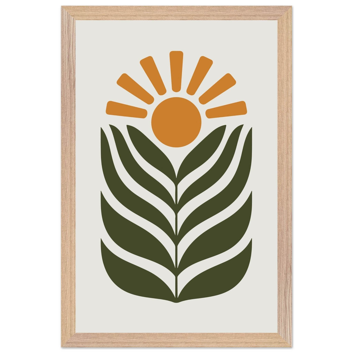 Desert Sun & Plant - Vibrantwalls