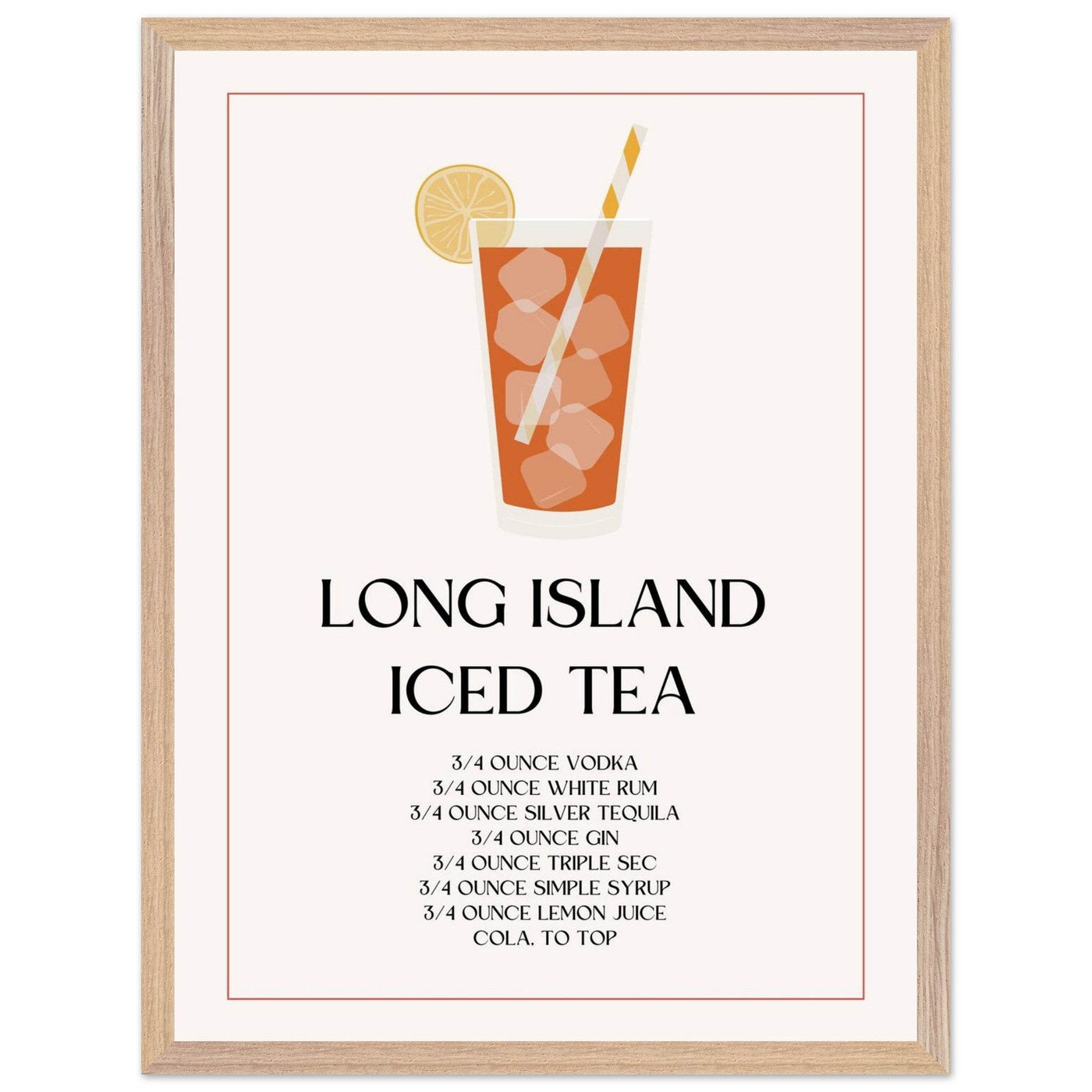 Long Island Iced Tea Recipe Strong Cocktail - Vibrantwalls