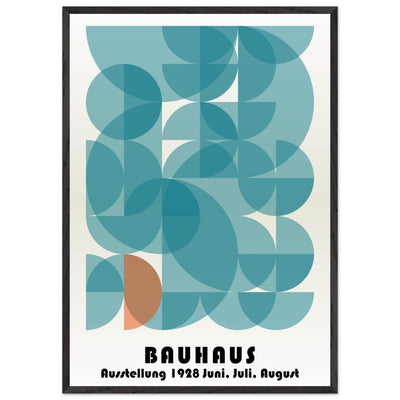 Bauhaus Geometric Art Decor in Teal & Orange – Stylish Modern Decor for Trendy Spaces - Vibrantwalls