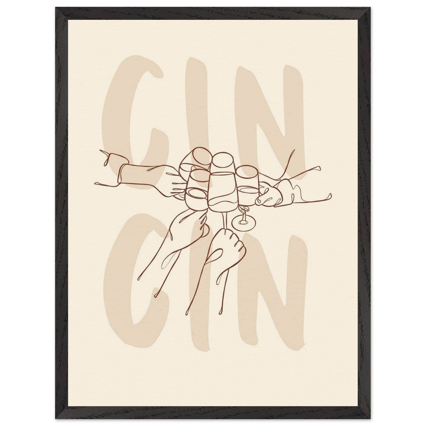 Framed Gin Quote Artwork for Gin Lovers - Perfect Decor for Home or Bar - Vibrantwalls