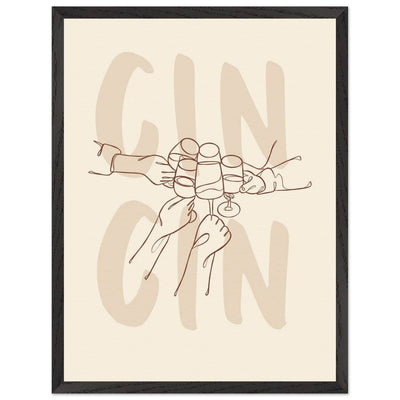 Framed Gin Quote Artwork for Gin Lovers - Perfect Decor for Home or Bar - Vibrantwalls