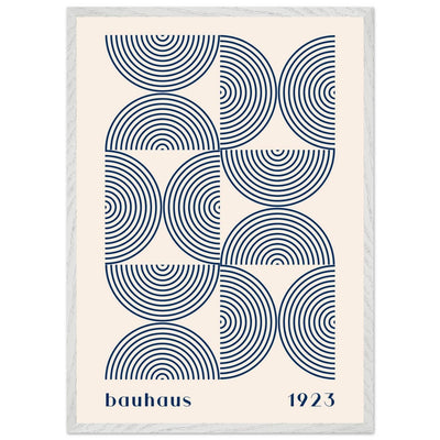 Bauhaus 1923 Navy & Beige - Vibrantwalls