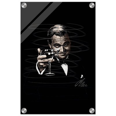 Gatsby Toast Acrylic Print – Iconic Sketch Art, Vibrant & Durable Wall Decor in Various Sizes - Vibrantwalls