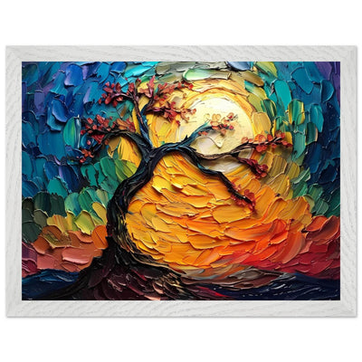 Impasto Tree of Life Poster - Vibrantwalls
