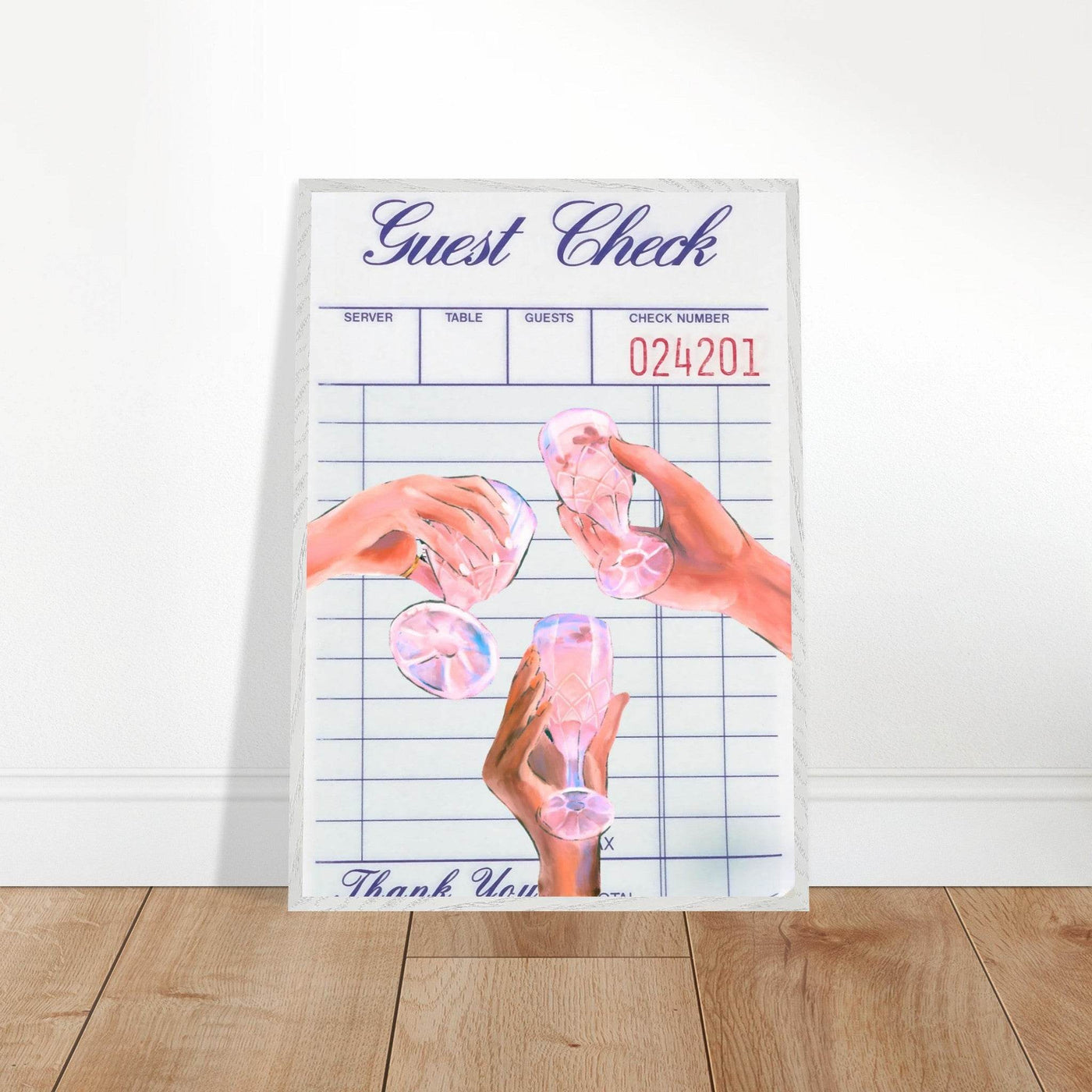 Retro Aesthetic Guest Check - Vibrantwalls
