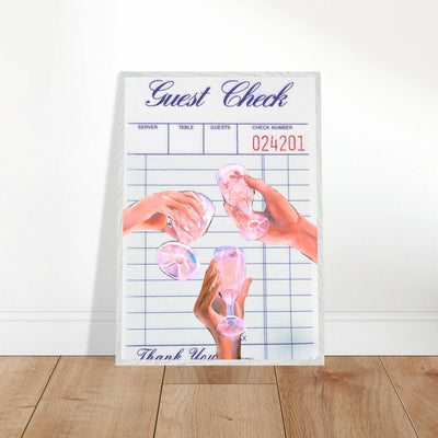 Retro Aesthetic Guest Check - Vibrantwalls
