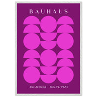Bauhaus Pink Purple Abstract Wall Art - Vibrantwalls