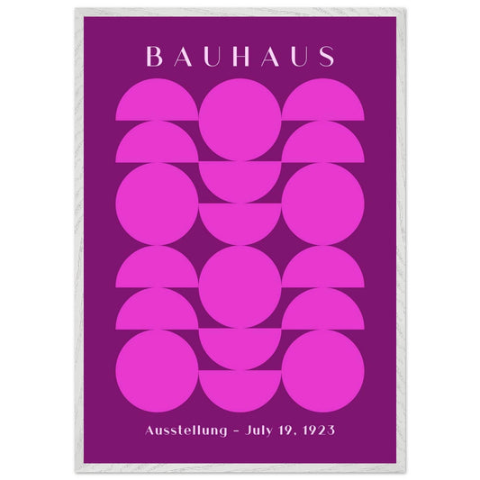 Bauhaus Pink & Purple Abstract - Vibrantwalls