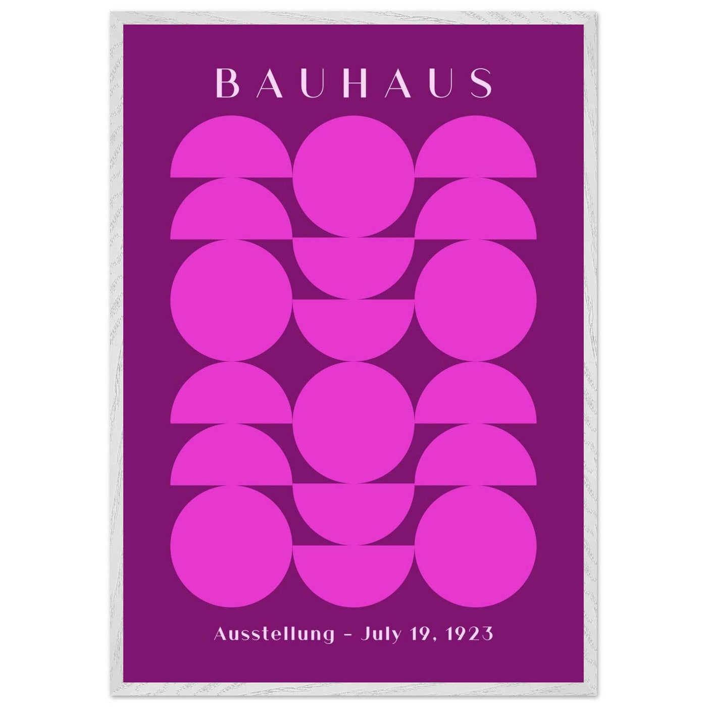 Bauhaus Pink & Purple Abstract - Vibrantwalls