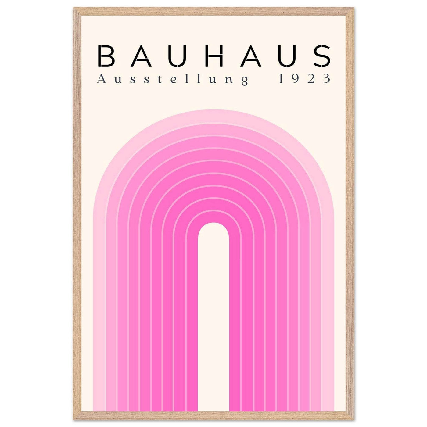 Bauhaus Pink Gradient Arch - Vibrantwalls