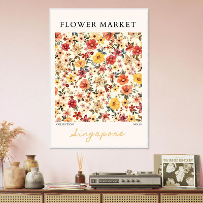 Flower Market Collection Framed Posters – Vibrant Floral Art Prints | Ready-to-Hang in Your Choice of Frame - Vibrantwalls