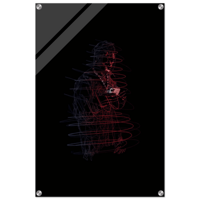 Connor McGregor 'Mystic Mac' Abstract Acrylic Print – Dynamic, Neon-Effect Wall Art in Multiple Sizes - Vibrantwalls