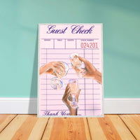 Guest Check Crystal Glasses Wall Art - Vibrantwalls