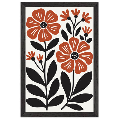 Abstract Floral Bloom Modern Botanical Art - Vibrantwalls