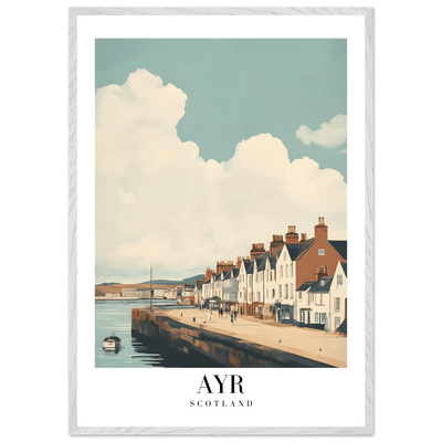 Ayr Scotland Framed Poster – Coastal Charm Wall Art with Vintage Vibe & Wooden Frame - Vibrantwalls
