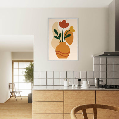 Abstract Floral Vase - Vibrantwalls