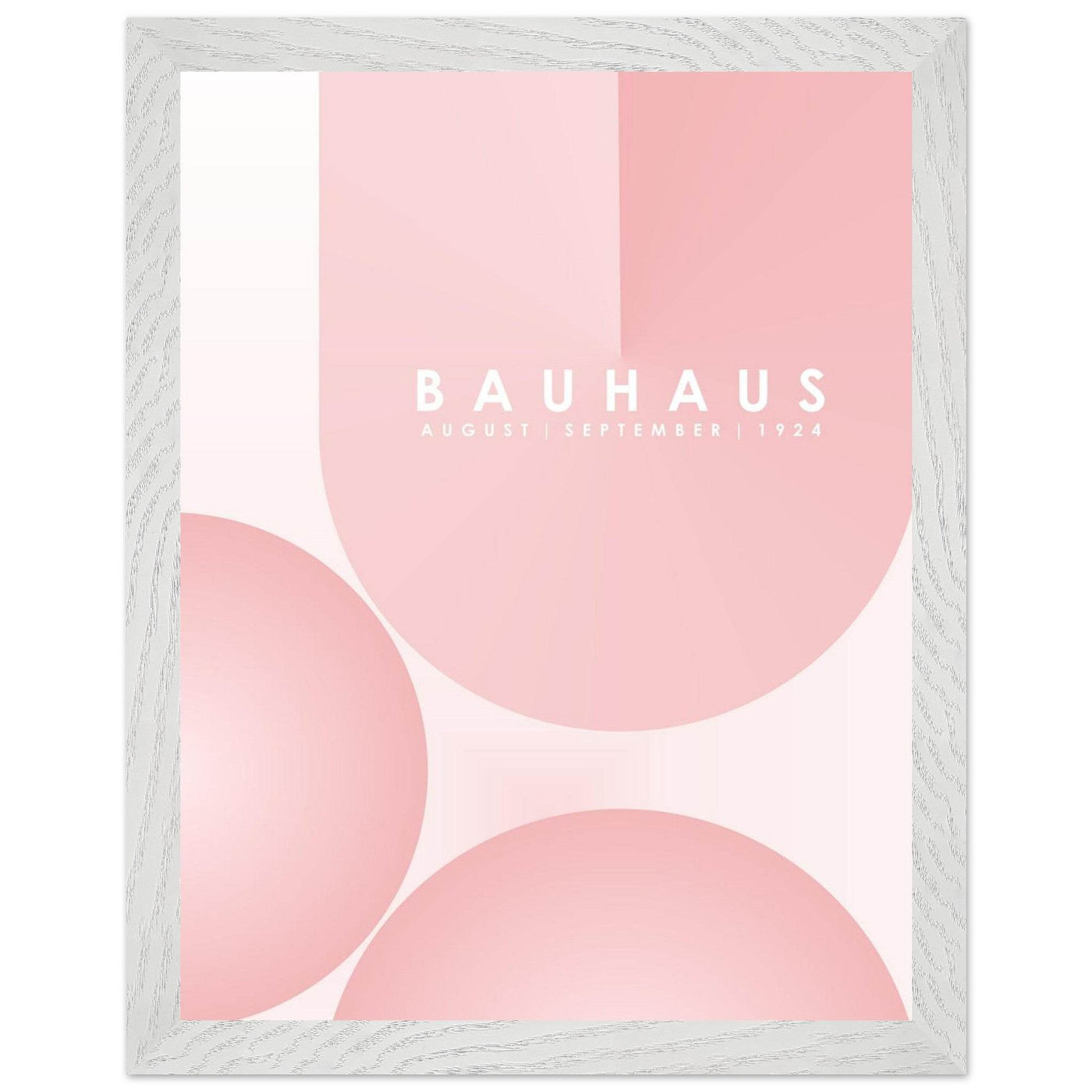 Bauhaus Soft Pink Geometric Design for Contemporary Spaces - Vibrantwalls